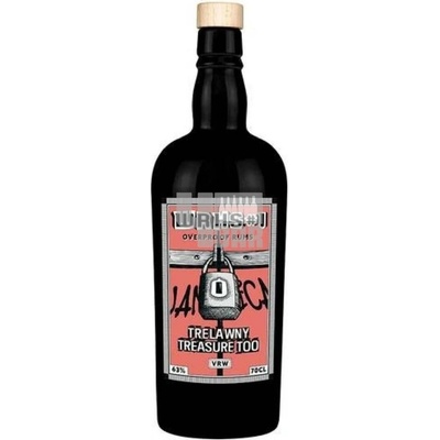 Warehouse #1 Overproof White Rum Trelawny Treasure Too VRW červený 63,0% 0,7 l (holá láhev)