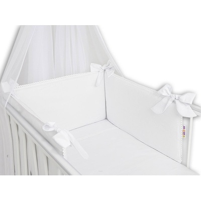 Baby Nellys 3dílná sada Mantinel s povlečením Royal Baby bílá 120 x 90 cm – Hledejceny.cz