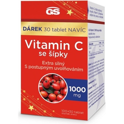 GS Vitamin C1000 se šípky 100+30 tablet
