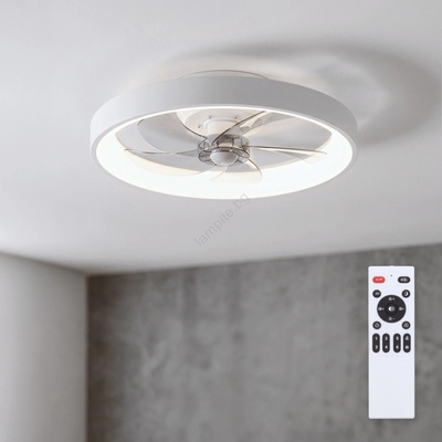 Brilagi - LED димируем таванен вентилатор LED/34W/230V Ø 50 см бял + дистанционно управление (BG4012)