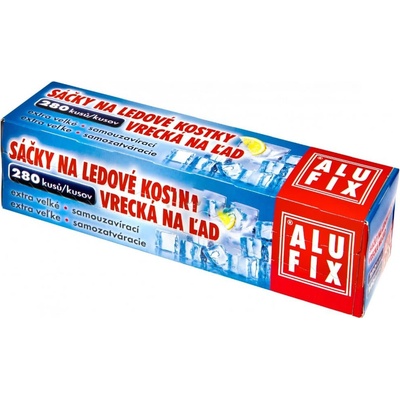 ALU FIX Sáčky na led 10 ks / 280 pecek, samouzavírací, krabička