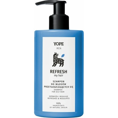 Yope Men Refresh My hair šampón na mastné vlasy 300 ml