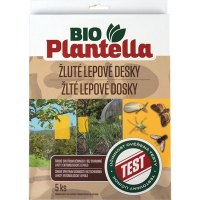 Desky lepové BIO PLANTELLA žluté 5ks