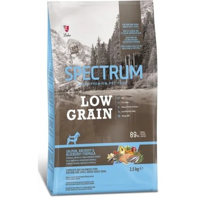 Spectrum Salmon, Anchovy & Blueberry Small Breeds Adult Dog - Пълноценна храна за израснали кучета от мини и малки породи със сьомга, аншоа и боровинки 2.5 кг