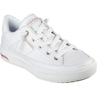 Skechers Arch Fit Arcade On My Way Low-Top Trainers Womens White/Rose Gold – Zboží Dáma