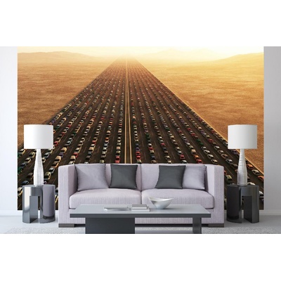 DIMEX ART Самозалепваща се флизелинова фототапета трафичен колапс 375 x 250 см