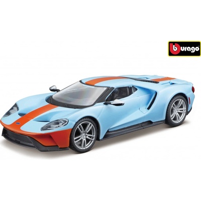 Bburago Ford GT 2019 Světle modrá / Oranžová 1:32