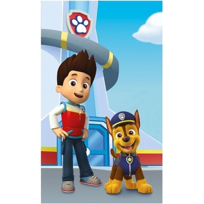 DETEXPOL Detský uterák Paw Patrol Ryder a Chase 50x30 cm