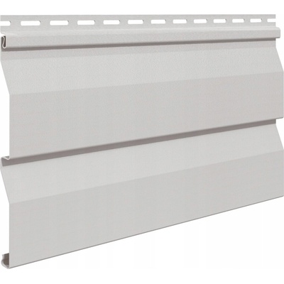 Fasádní deska z PVC světle šedá 302 x 25 x 12 mm