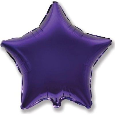 FLEXMETAL Balón foliový 45 cm Hvězda fialová