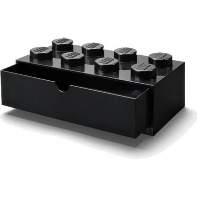 LEGO® stolové box 8 so zásuvkou 31,6 x 15,8 x 11,3 cm čierna