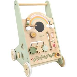 Viga Toys Активираща дървена проходилка Viga Toys PolarB - Зелена (44226) - ozone Проходилка