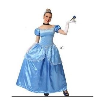 BigBuy Carnival Маскировъчен костюм за възрастни Принцеса Син Размер xxl