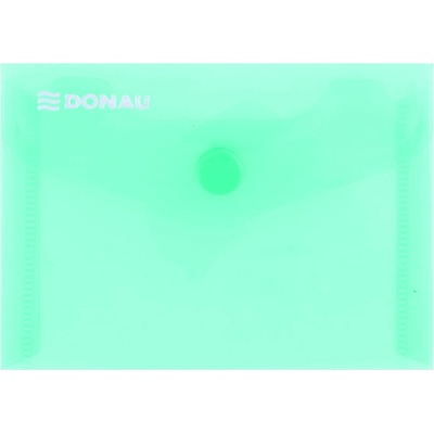 Obálka na dokumenty A7 s drukem Donau, transparentní, zelená