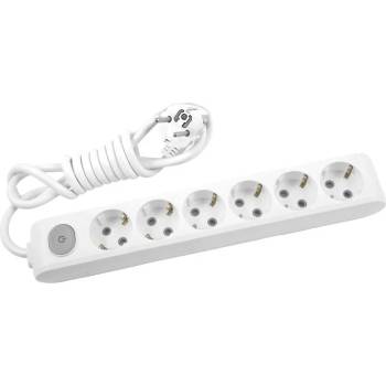 Image 1 of Panasonic РАЗКЛОНИТЕЛ 6 ГНЕЗДА С КЛЮЧ ПАНАСОНИК wlta04612wh КАБЕЛ 1.5м БЯЛ (wlta04612wh)