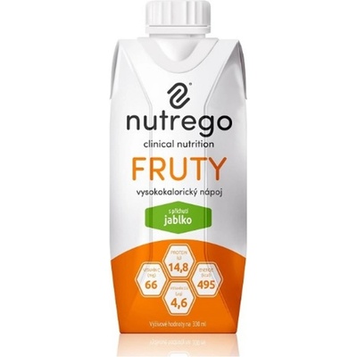 NUTREGO FRUTY S PŘÍCHUTÍ JABLKO POR SOL 12X330ML