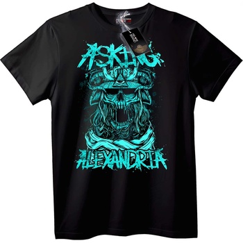 NOONEBRAND Тениска Asking Alexandria Череп - 2XL, Black
