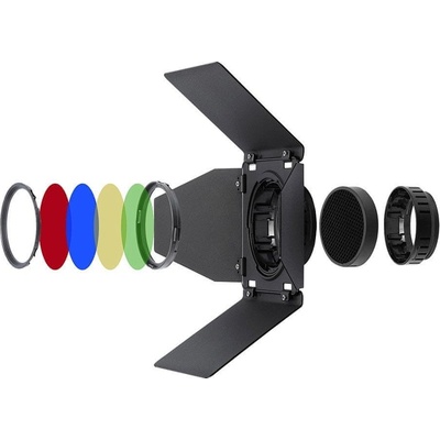 Godox BD-10 klapky s farebnými filtrami a voštinou