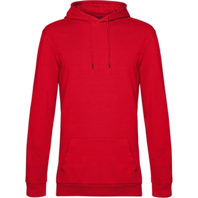 B&C mikina Hoodie s kapucí pánská COT-01U03W00400 Červená