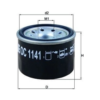 Olejový filter MAHLE OC 1141