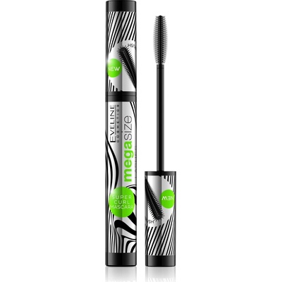 Eveline Cosmetics Mega Size Lashes Prodlužující řasenka s efektem natočení black 10 ml