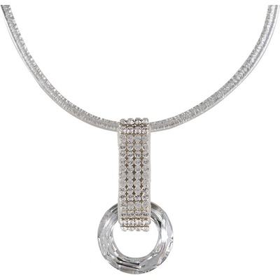 Cango & Rinaldi Kožený se Swarovski elements stříbrný 1759