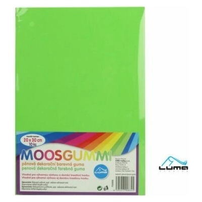 MOOSGUMMI A4 zelená světle LUMA