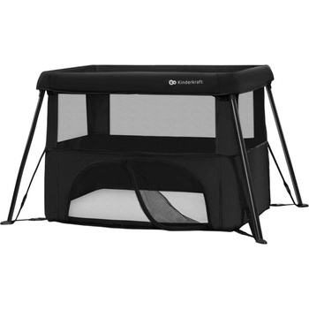 KinderKraft Бебешка кошара KinderKraft - Cami, Black (NEW024522)