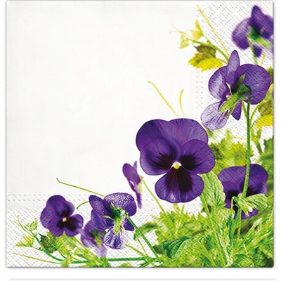 TaT servítky Pansies Frame 33x33cm
