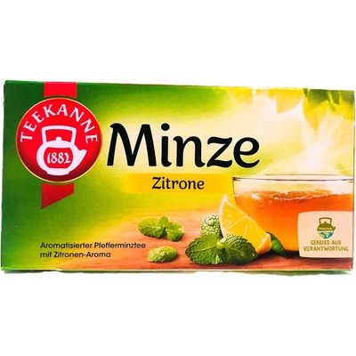 TEEKANNE MINZE ZITRONE mátový čaj s citronem 20 x 1,5 g