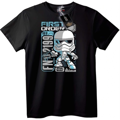 NOONEBRAND Тениска Star Wars Първи Ред FN-2199 - 7XL, White