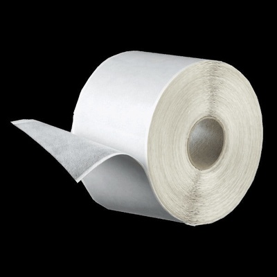 Den Braven Páska fleeceband butylový pás s textilií 80 mm × 1 mm x 30 m bílá