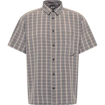 Jack Wolfskin Мъжка риза с копчета Jack Wolfskin Meseta Shirt - Phantom Checks - размер XL (033-3067-0514)