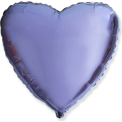 FLEXMETAL Balón foliový srdce, valentýn svatba, lila, 45 cm