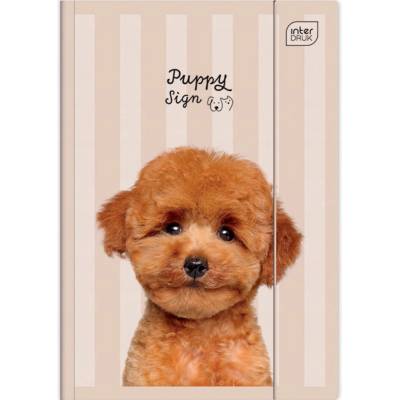 Interdruk ZÁLOŽKA NA GUMKU A4 PUPPY SIGN