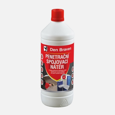 Den Braven Den Braven - Penetračný a spojovací náter, fľaša, 1 liter, mliečne biela