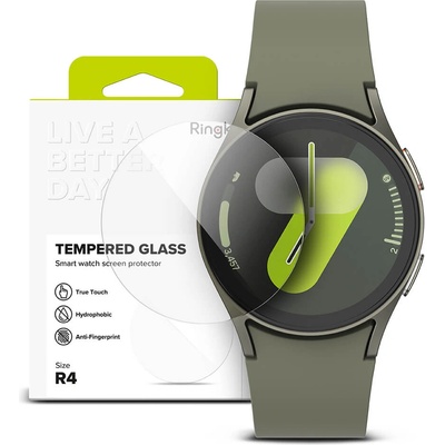 Ringke R4 Tempered Glass 4 Pack - 4 броя стъклени защитни покрития за дисплея на Samsung Galaxy Watch 7 40мм (прозрачен)