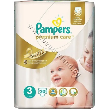 Pampers Пелени Pampers Premium Care Midi, 20-Pack, p/n PA-0202448 - Пелени за еднократна употреба за бебета с тегло от 5 до 9 kg (PA-0202448)