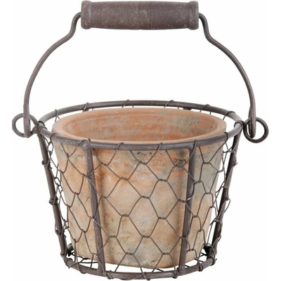 Esschert Design Terakotový ručne vyrobený kvetináč 12 cm