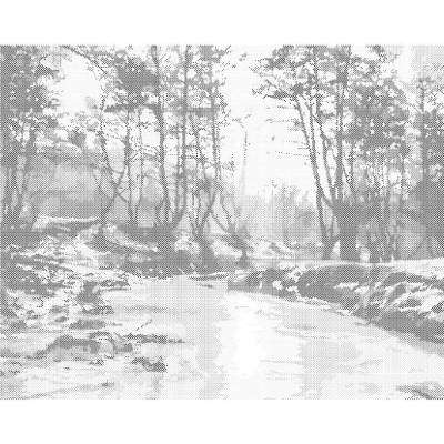 ZUTY Bodkovanie - STUDENÝ ZÁPAD SLNKA Rámovanie: bez rámu a bez vypnutia plátna, Rozmer: 40x50 cm