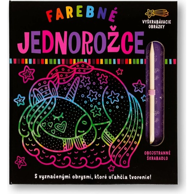 Farebné jednorožce Vyškrabovacie obrázky