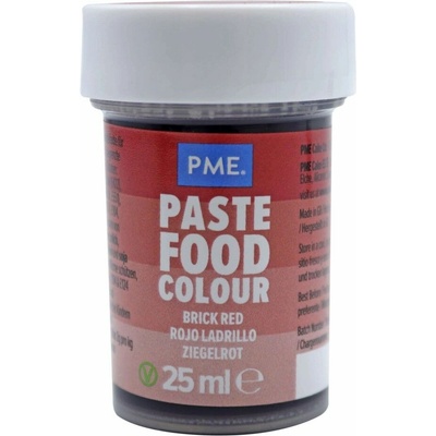 PME Potravinářské barvivo v gelu ČERVENÉ Brick Red cihlově 25 ml