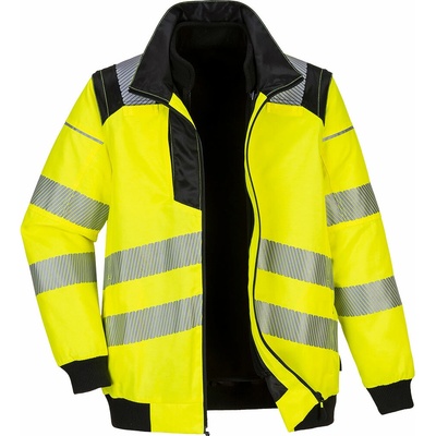 Portwest PW302 PW3 Hi Vis Pilot bunda 3 v 1 žltá čierna