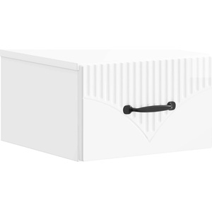 vidaXL Спален шкаф с монтаж на стена Бял гланц 34, 5 x 33 x 20 см (898943)