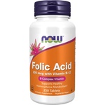 NOW Folic Acid 800 mcg [250 Таблетки]
