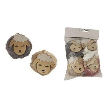 Ovečka na zavesenie, 4 ks D3776