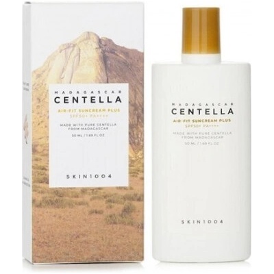 SKIN1004 Слънцезащитен минерален крем, Skin1004 Madagascar Centella Air-fit Plus Mineral Sunscreen Cream Face SPF50+ 50ml
