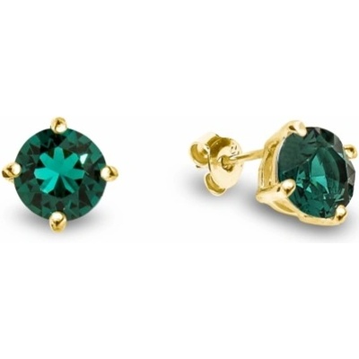 Spark zelený se Swarovski Elements Ronda KPG1088SS39EM Emerald