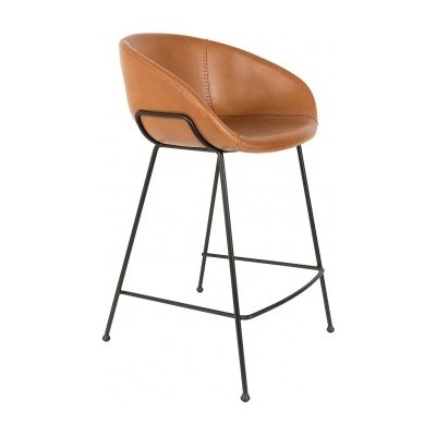 Zuiver Feston 65 hnědá koženková