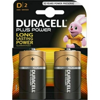 Duracell Алкална батерия duracell lr20 d plus /2 бр. в опаковка/ 1.5v (dur-ba-lr20-plus)